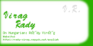 virag rady business card